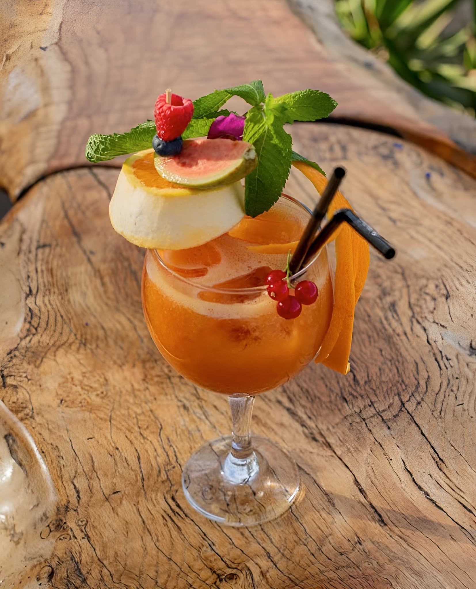 Cóctel artesanal servido en Astral Bar, Puerto Banús